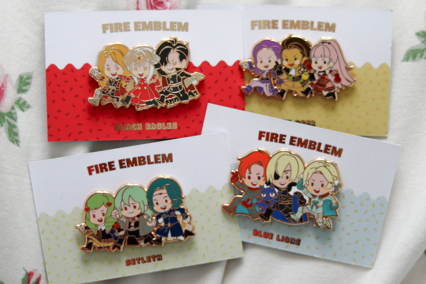FE3H Trio enamel pin