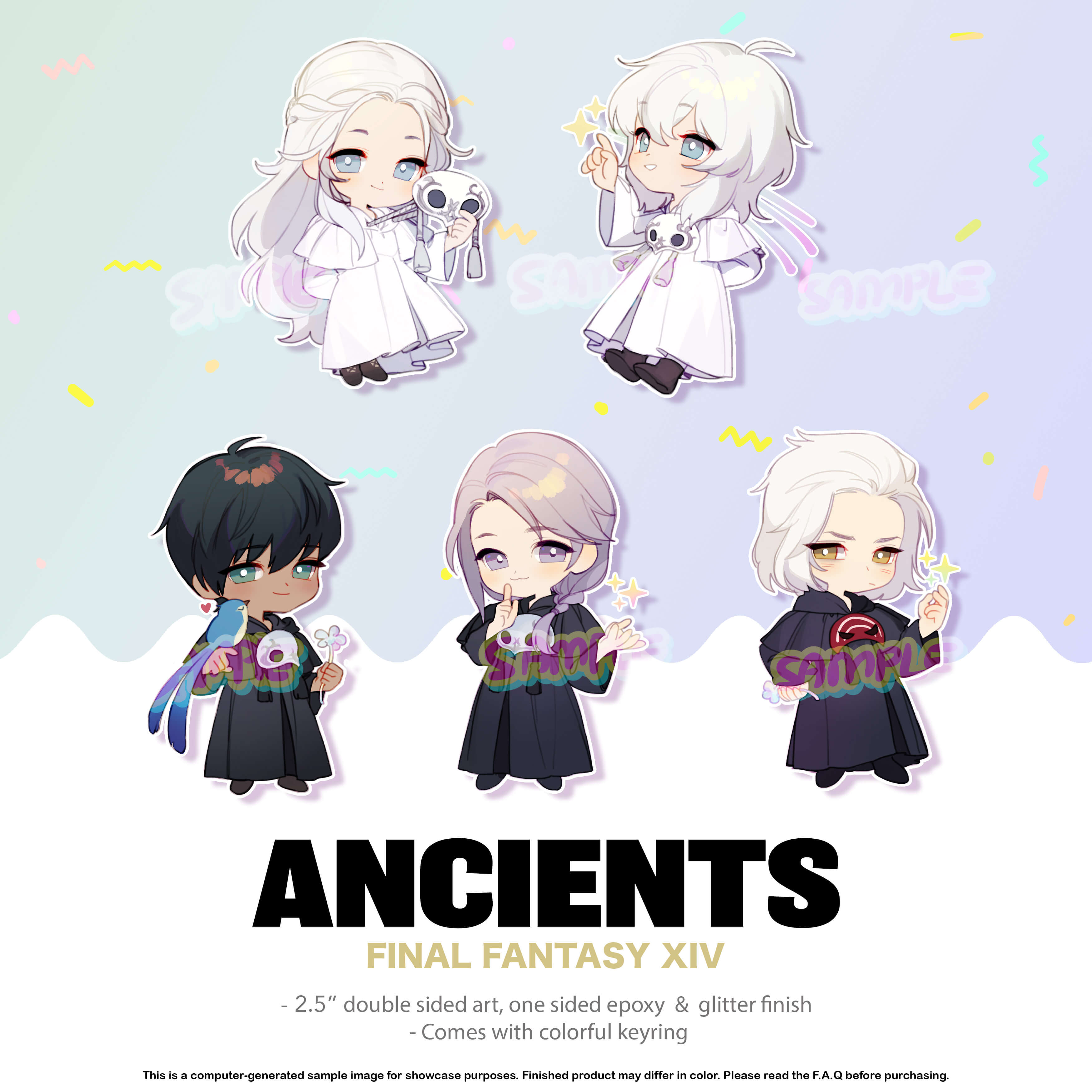 FFXIV Ancients Acrylic Charms – Herukas