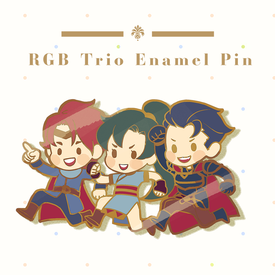 RGB Trio enamel pin