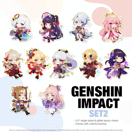 Genshin Impact Set 2 acrylic charms