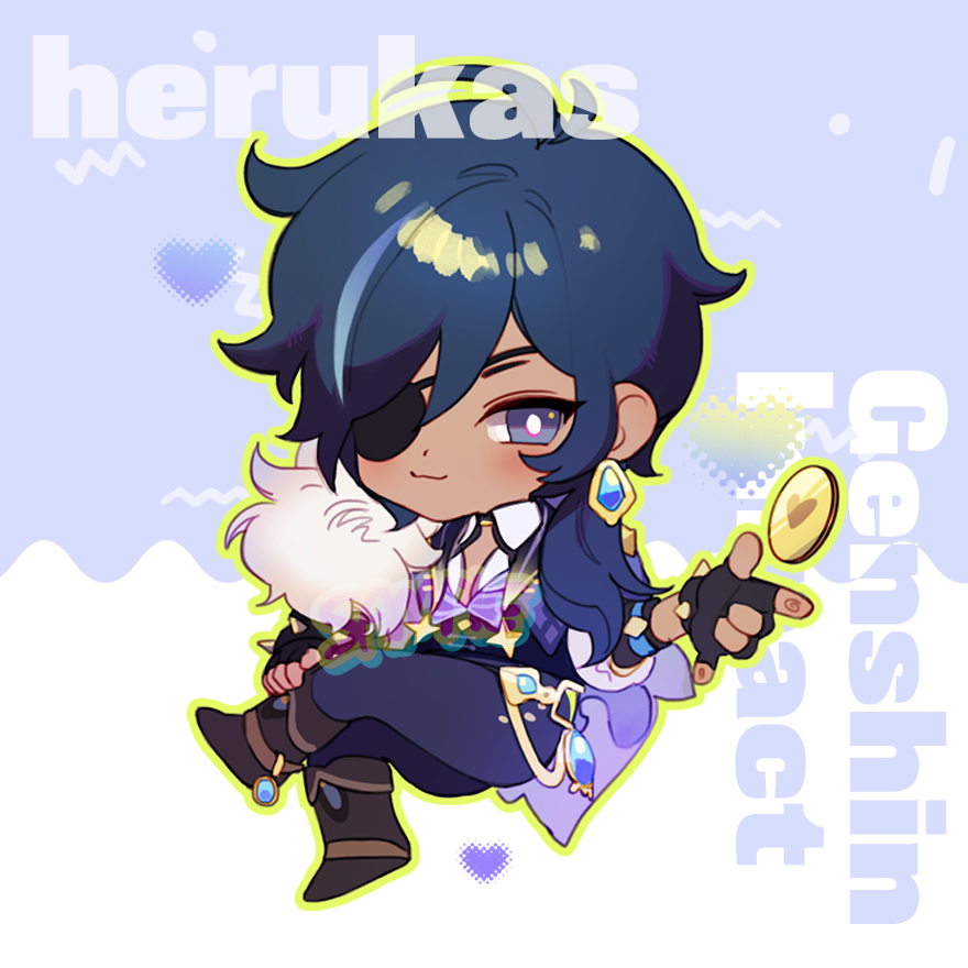 Genshin Impact Set 1 acrylic charms